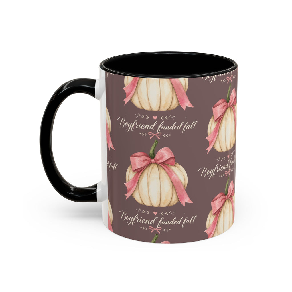 Pink Bow Pumpkin Mug – Girly Fall Coffee Cup