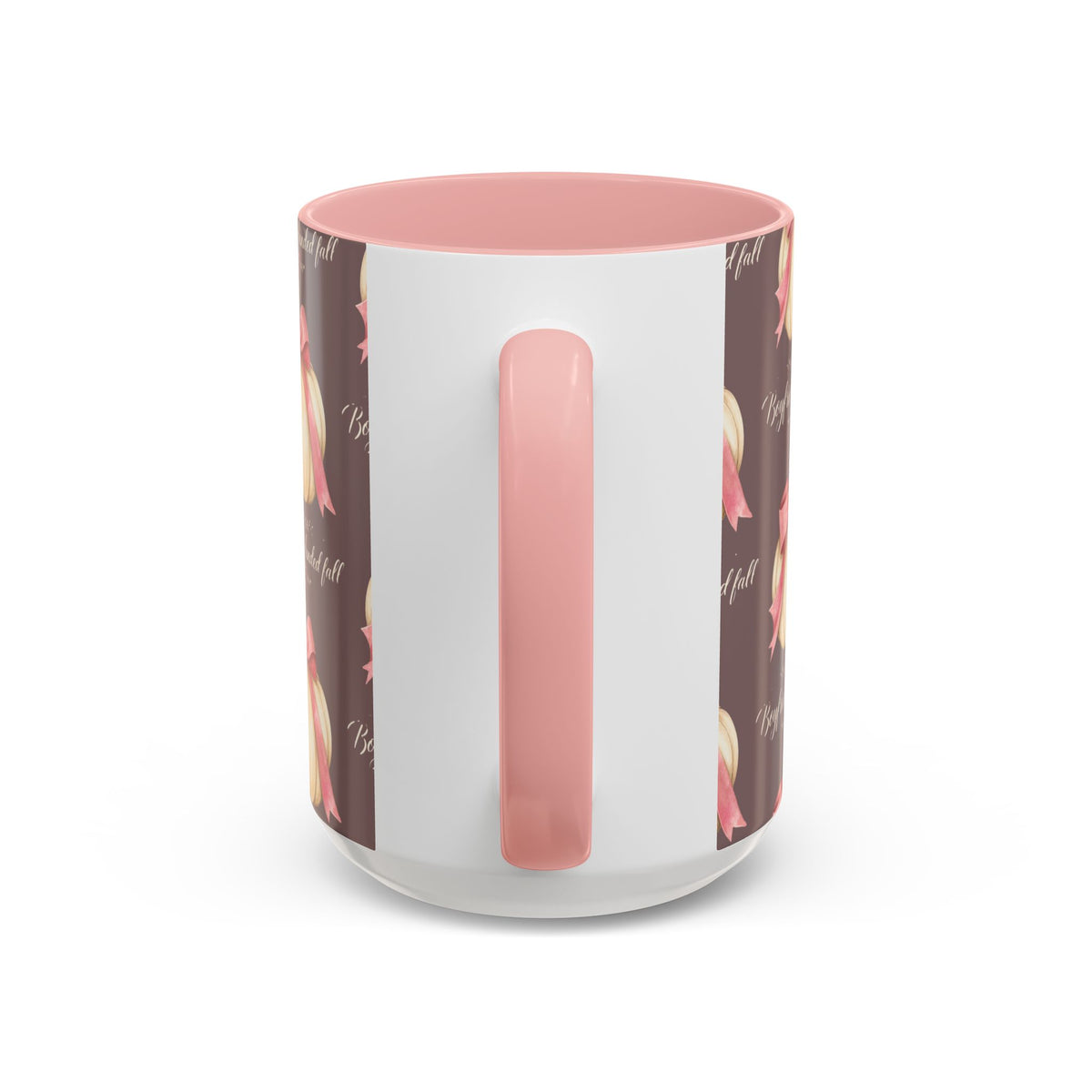 Pink Bow Pumpkin Mug – Girly Fall Coffee Cup