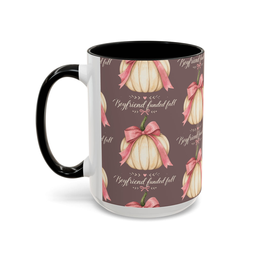 Pink Bow Pumpkin Mug – Girly Fall Coffee Cup