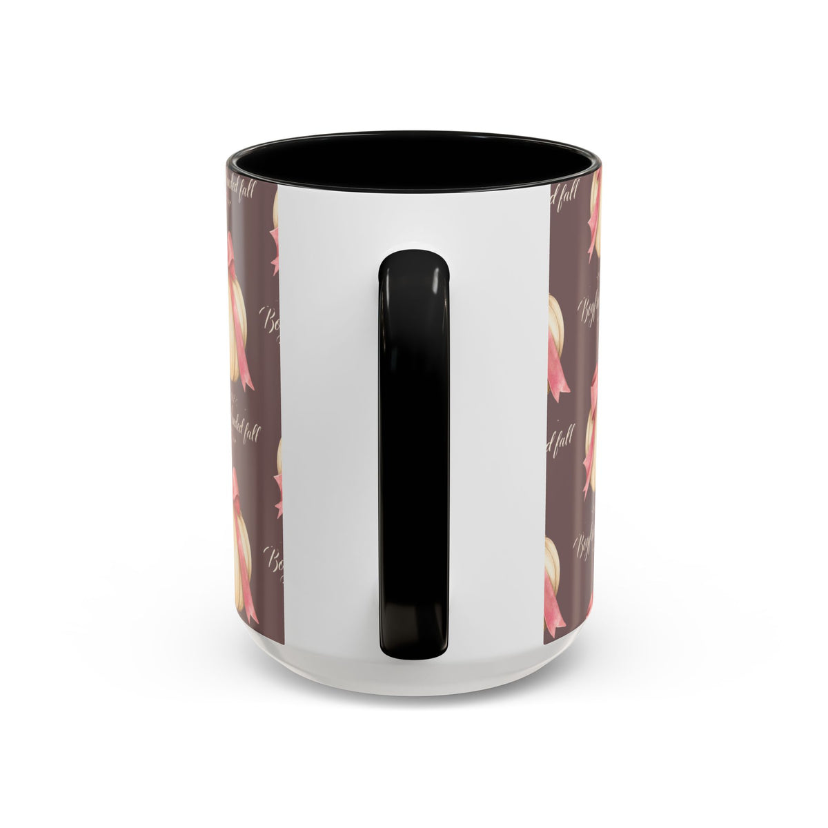 Pink Bow Pumpkin Mug – Girly Fall Coffee Cup