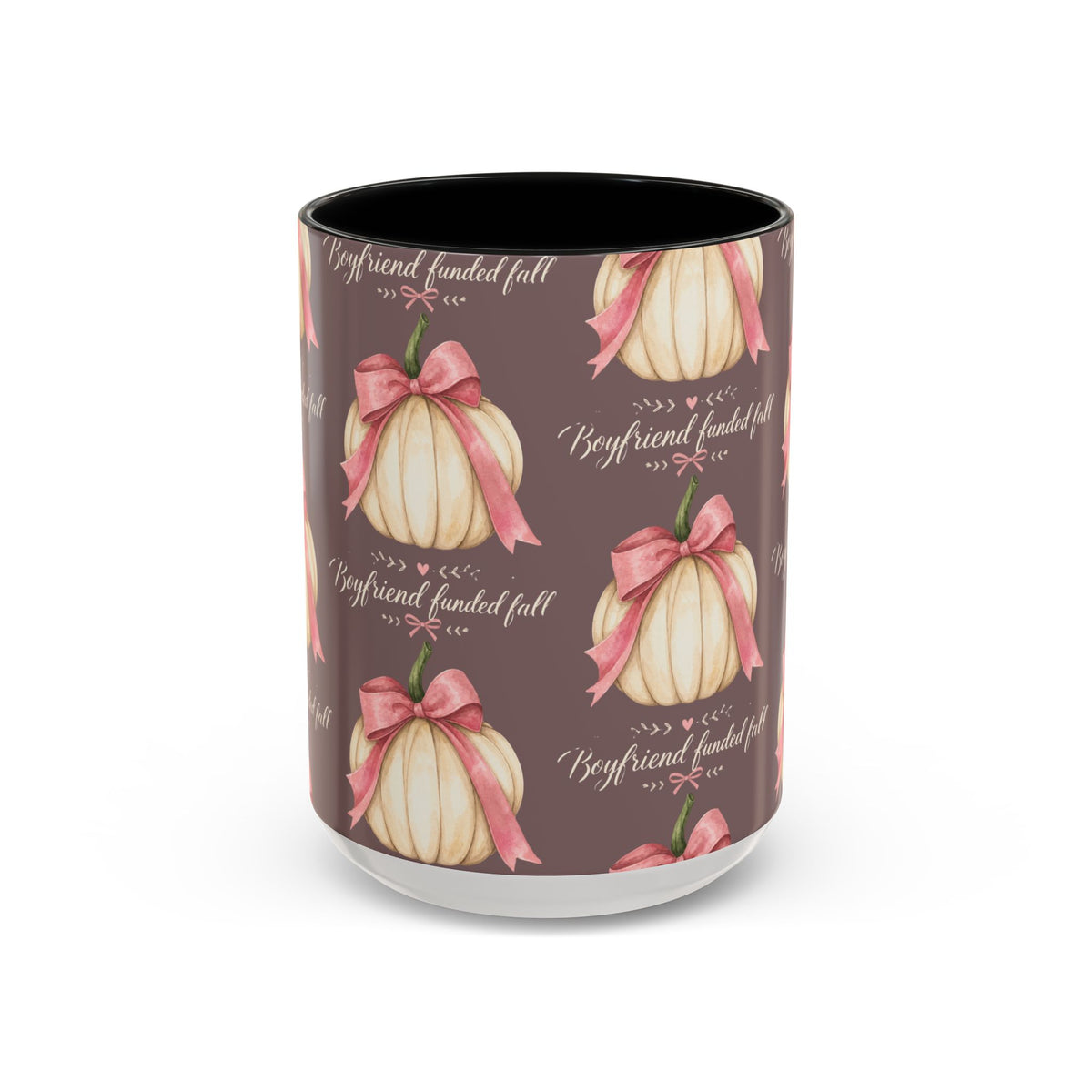 Pink Bow Pumpkin Mug – Girly Fall Coffee Cup