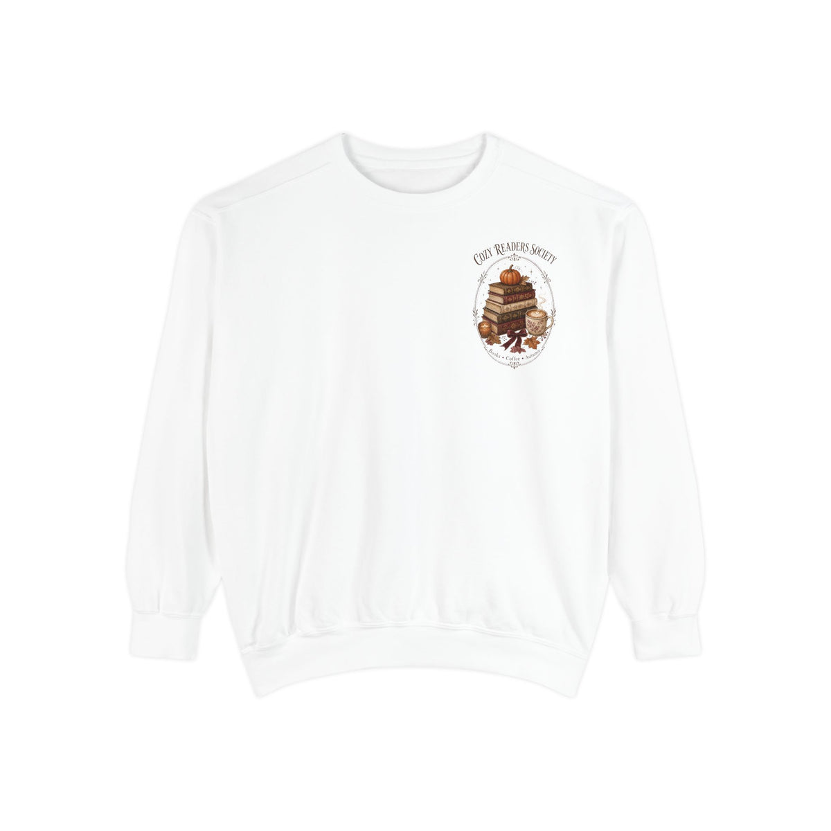 Cozy Readers Society Sweatshirt, Fall Book Lover Crewneck, Pumpkin Coffee Reading Sweatshirt