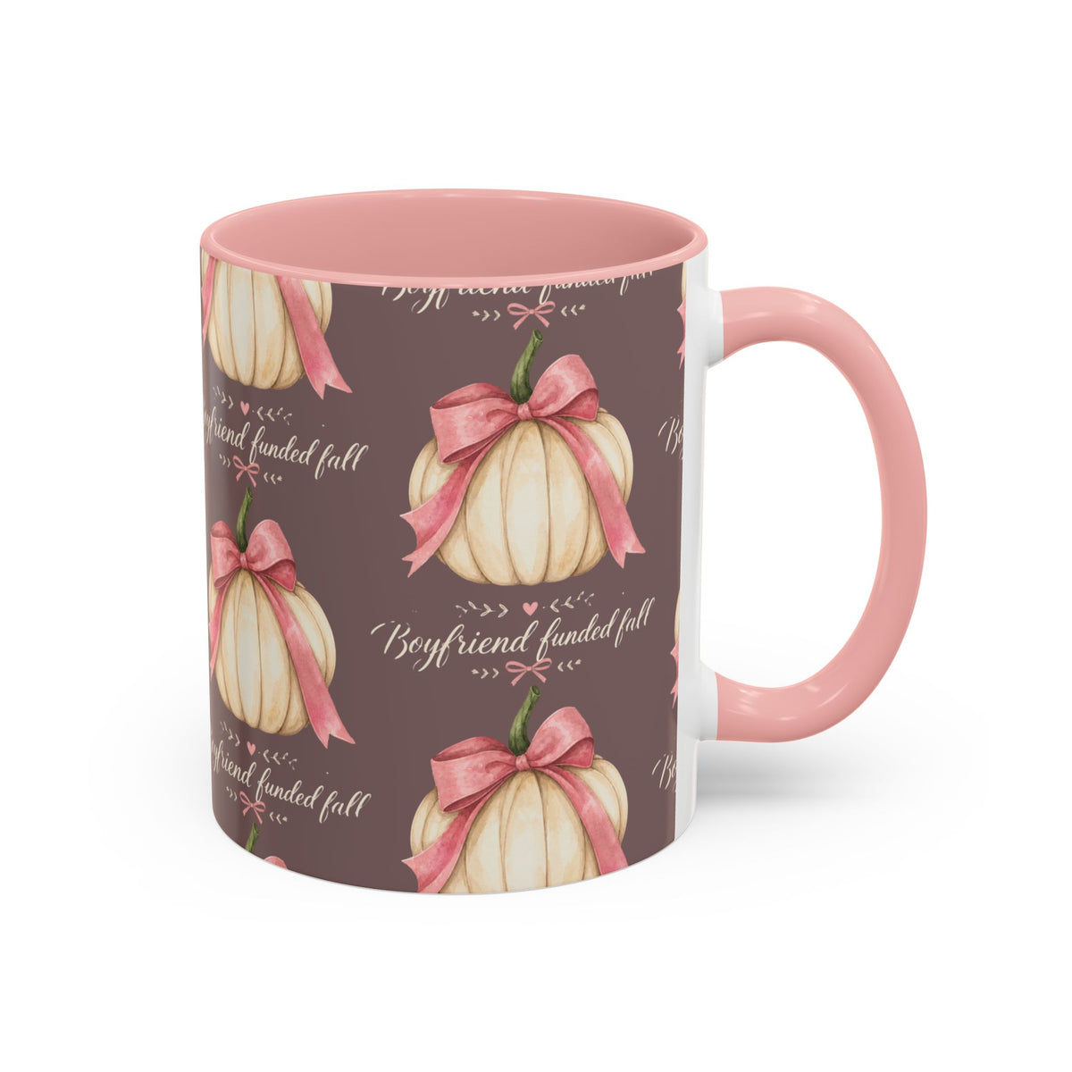 Pink Bow Pumpkin Mug – Girly Fall Coffee Cup