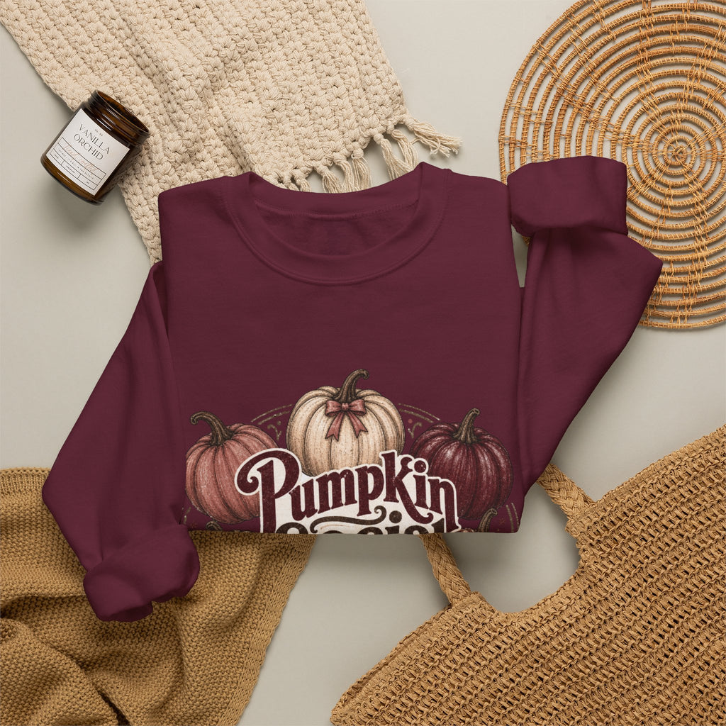 Pumpkin Social Club Sweatshirt, Vintage Fall Pumpkin Crewneck, Leopard & Gingham Autumn Graphic