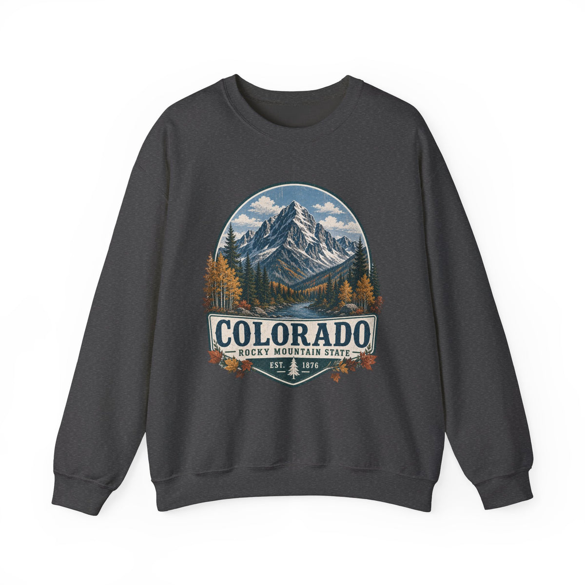 Colorado Mountain Sweatshirt – Vintage Rocky Mountains Crewneck, Colorado Gift