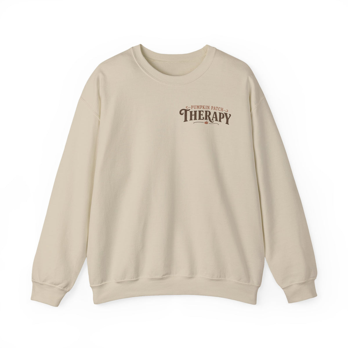 Pumpkin Patch Therapy Sweatshirt, Vintage Pumpkin Patch Crewneck, Fall Back Print Sweater
