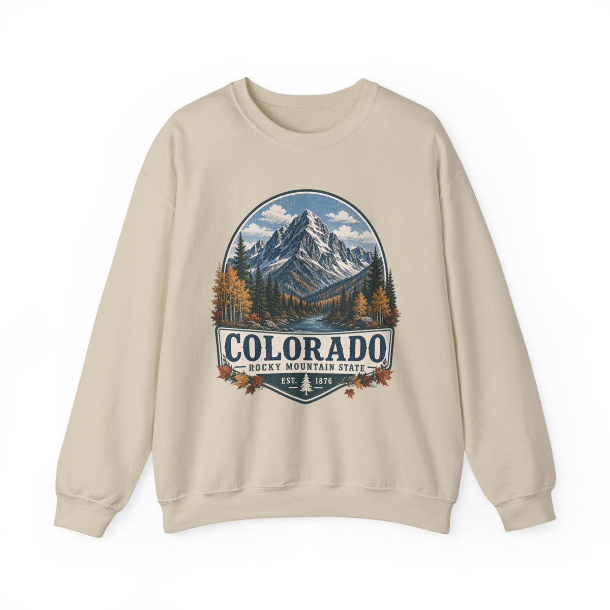 Colorado Mountain Sweatshirt – Vintage Rocky Mountains Crewneck, Colorado Gift