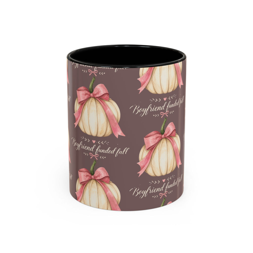 Pink Bow Pumpkin Mug – Girly Fall Coffee Cup