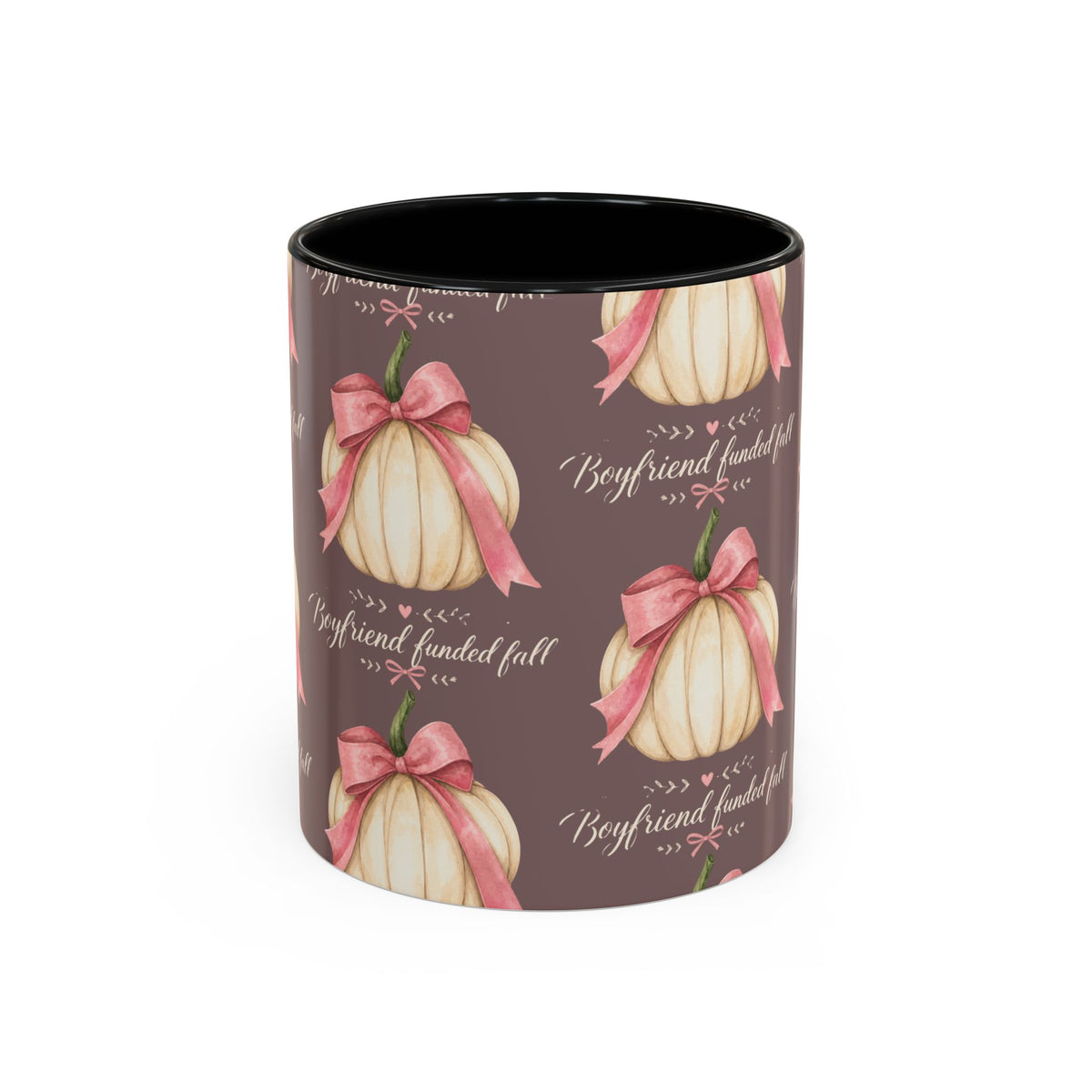Pink Bow Pumpkin Mug – Girly Fall Coffee Cup