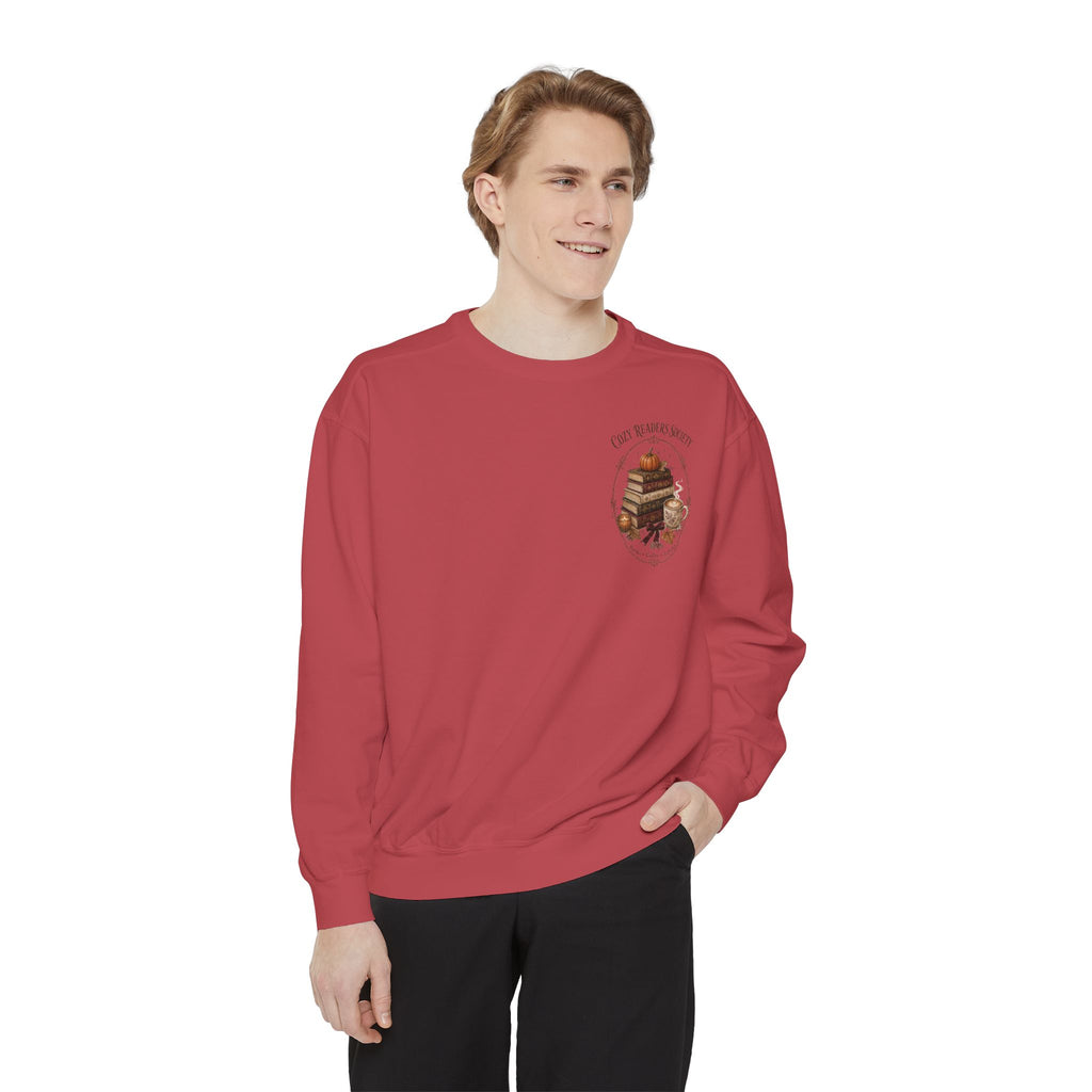 Cozy Readers Society Sweatshirt, Fall Book Lover Crewneck, Pumpkin Coffee Reading Sweatshirt