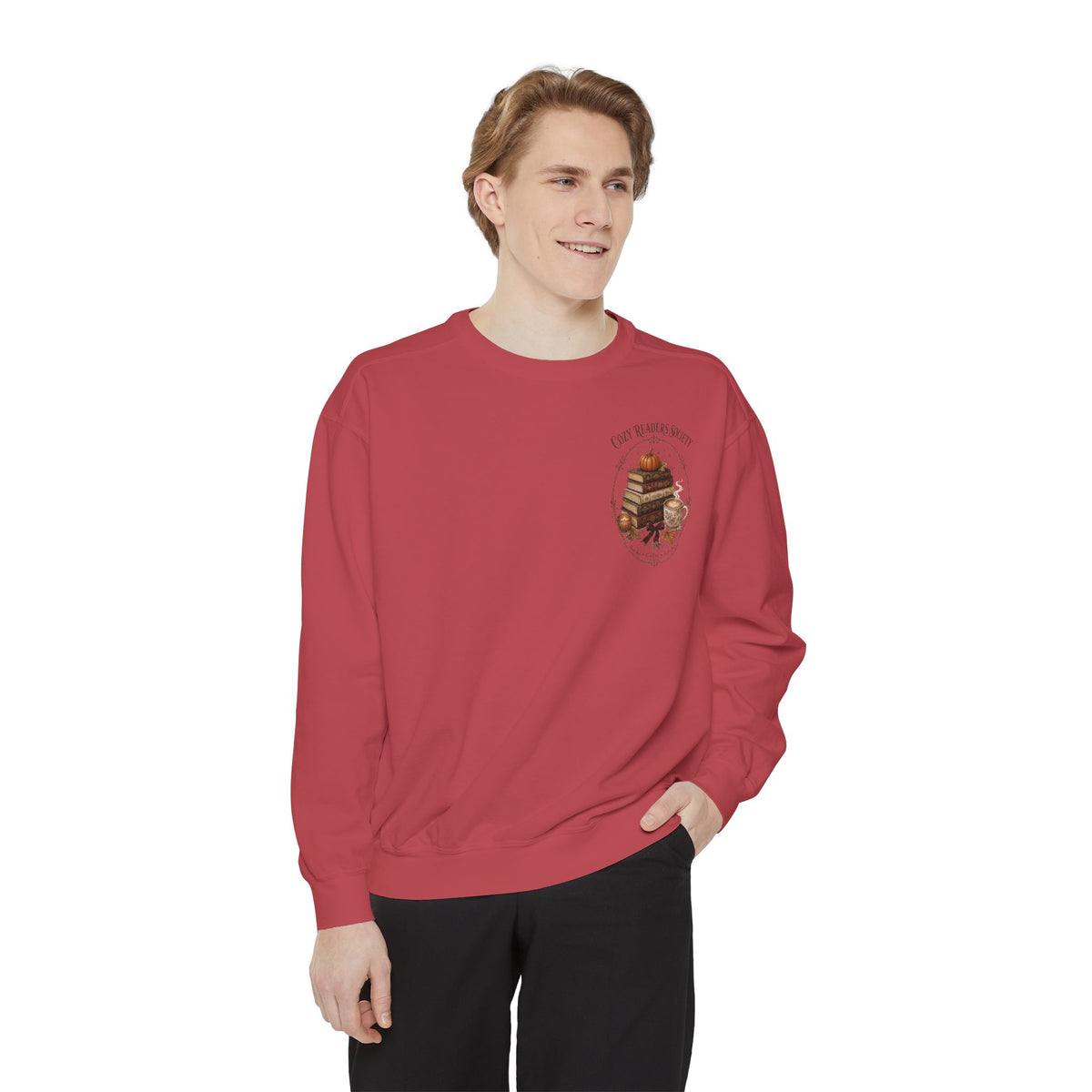 Cozy Readers Society Sweatshirt, Fall Book Lover Crewneck, Pumpkin Coffee Reading Sweatshirt