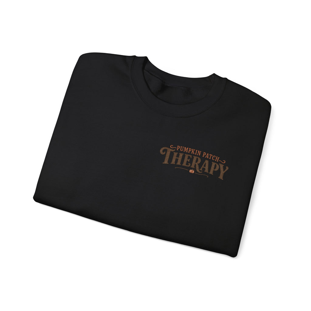 Pumpkin Patch Therapy Sweatshirt, Vintage Pumpkin Patch Crewneck, Fall Back Print Sweater