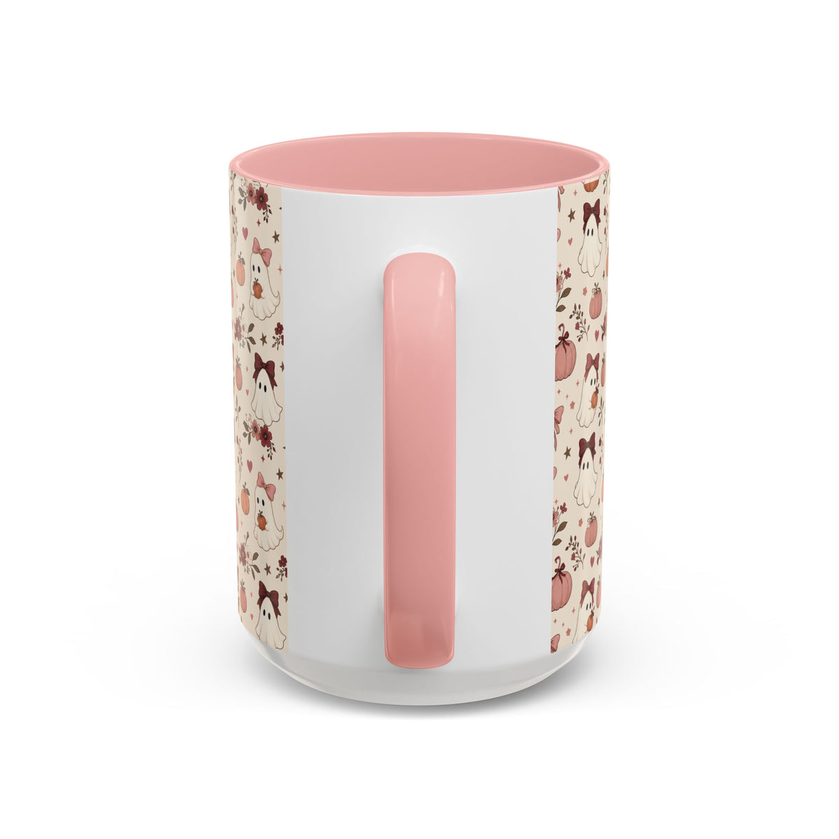Cute Ghost & Pumpkin Mug – Coquette Fall Coffee Cup
