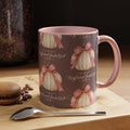 Pink Bow Pumpkin Mug – Girly Fall Coffee Cup