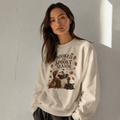 Booked for Spooky Season Sweatshirt, Cozy Ghost Fall Crewneck, Bookish Halloween Sweatshirt