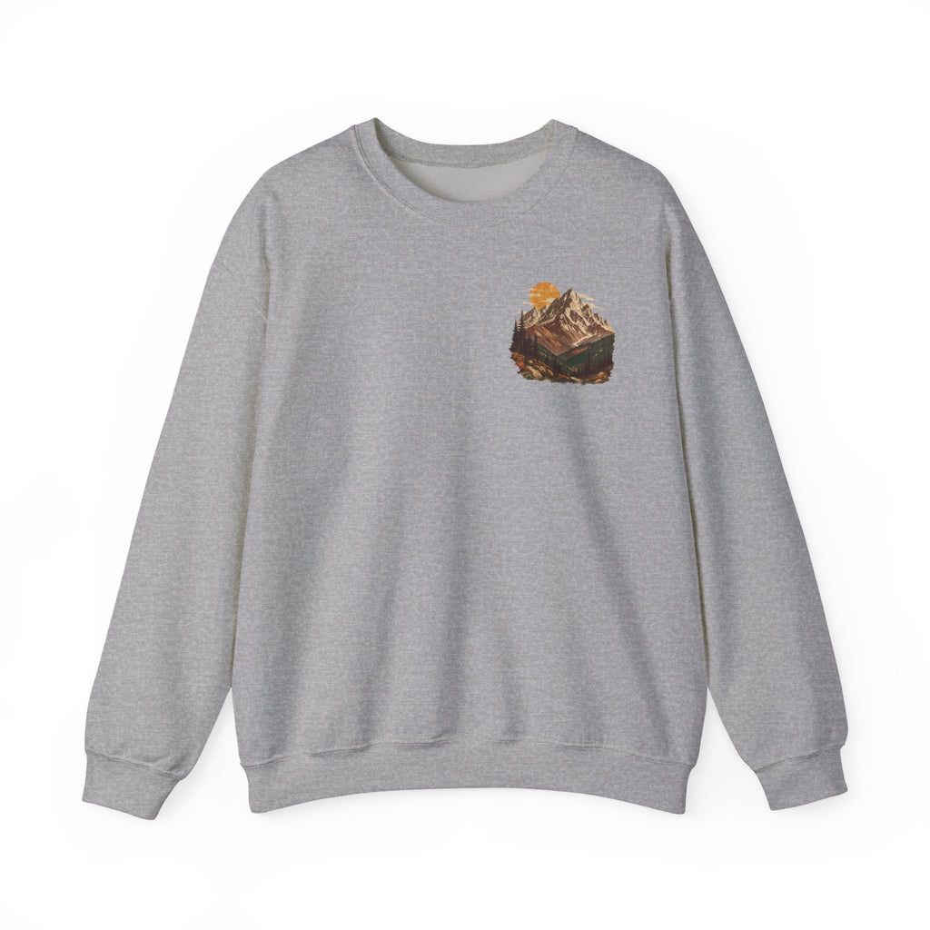 Autumn Mountain Sweatshirt – Vintage Fall Mountains Crewneck, Outdoorsy Back Print