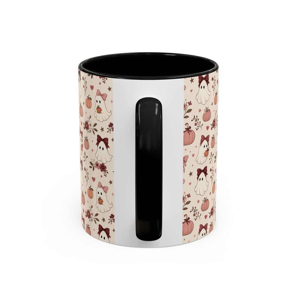 Cute Ghost & Pumpkin Mug – Coquette Fall Coffee Cup