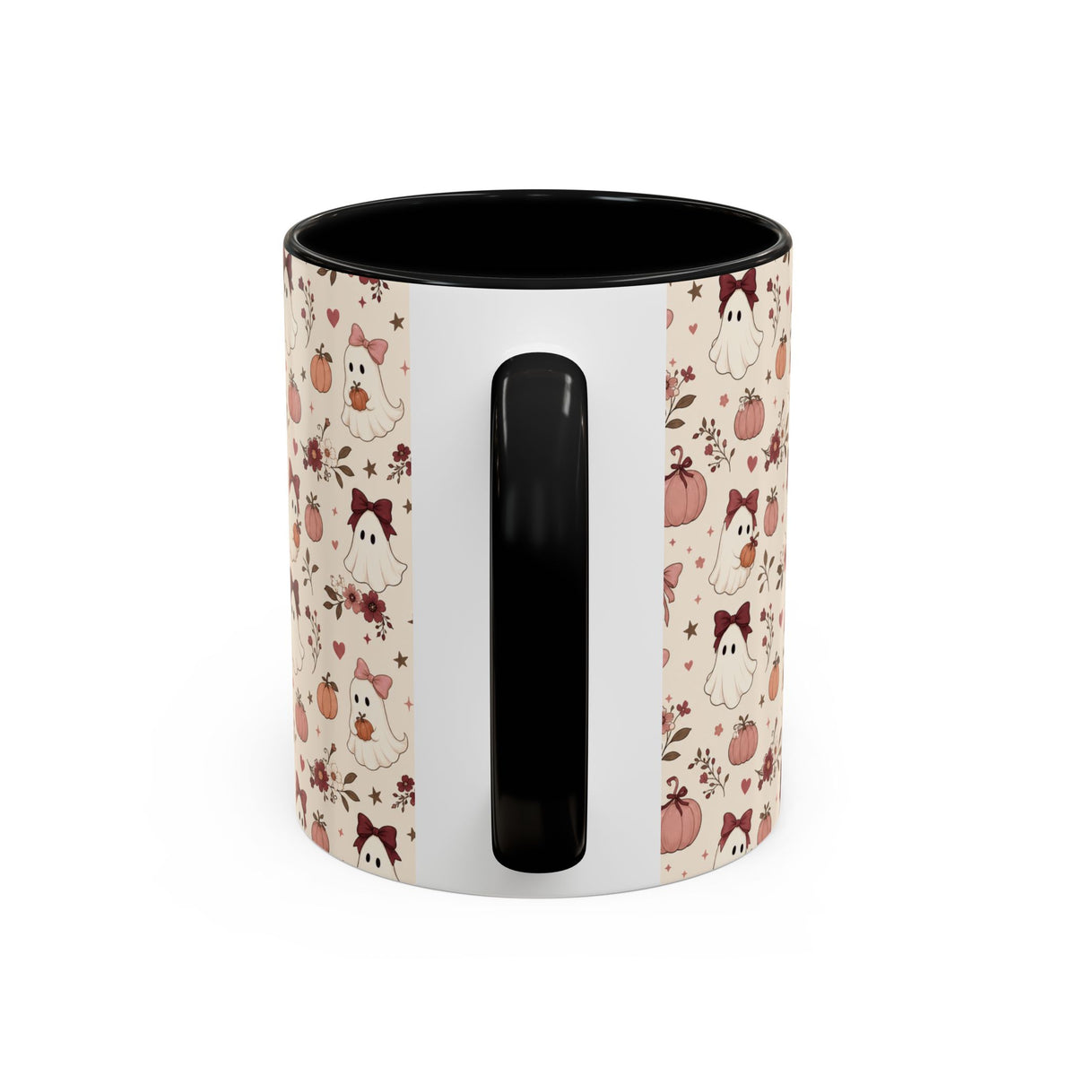 Cute Ghost & Pumpkin Mug – Coquette Fall Coffee Cup