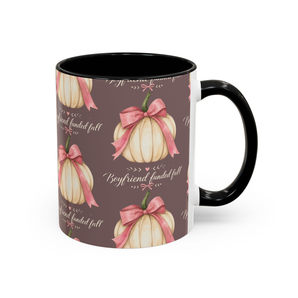 Pink Bow Pumpkin Mug – Girly Fall Coffee Cup
