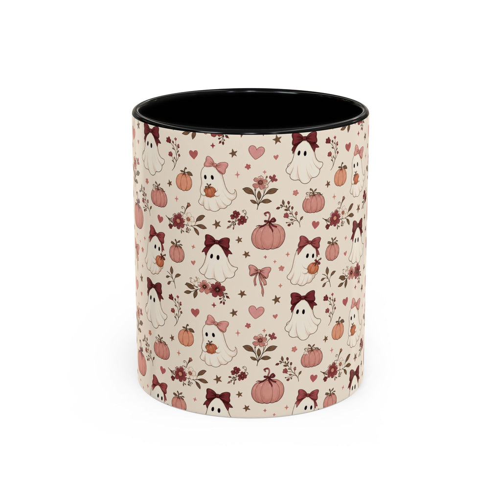 Cute Ghost & Pumpkin Mug – Coquette Fall Coffee Cup