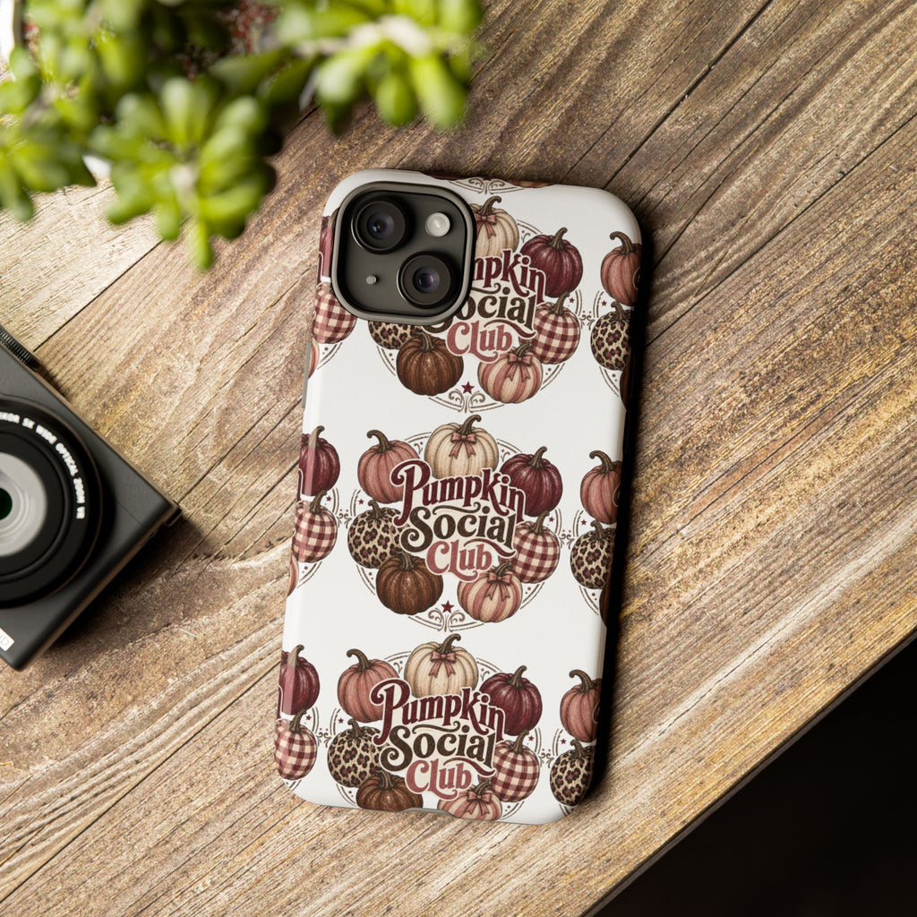 Pumpkin Social Club Fall Phone Case