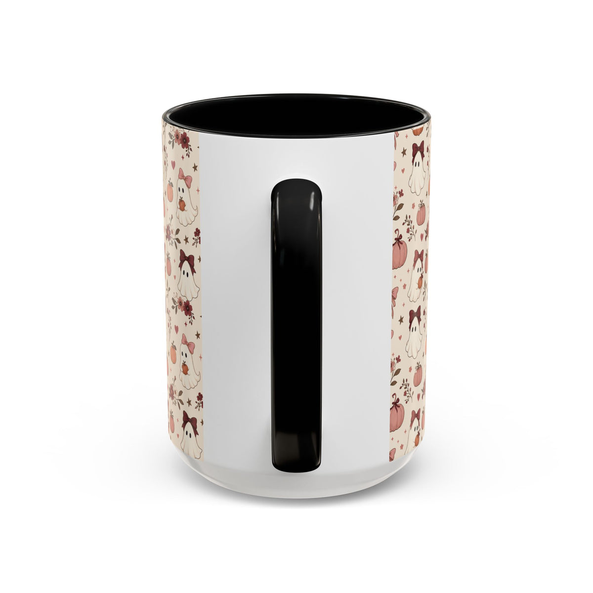 Cute Ghost & Pumpkin Mug – Coquette Fall Coffee Cup