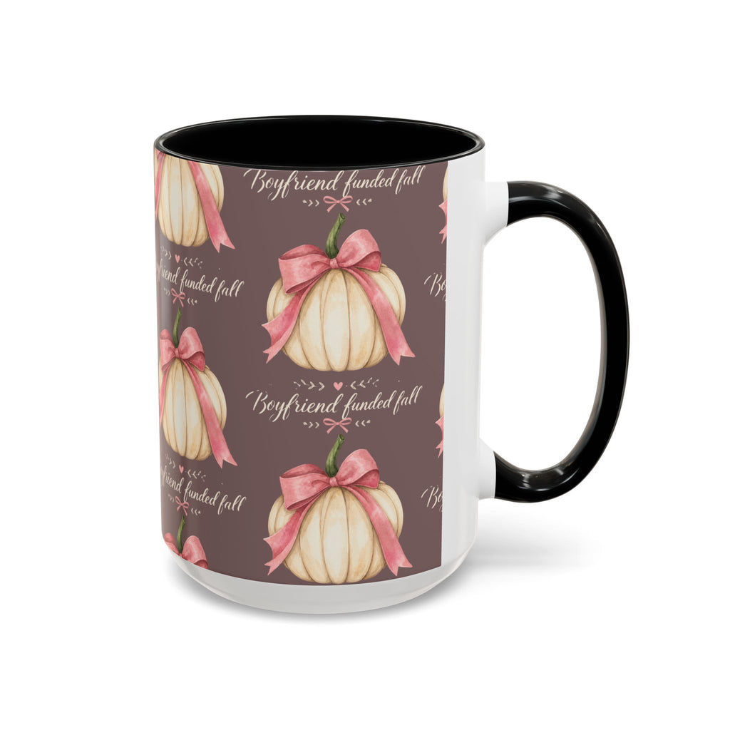 Pink Bow Pumpkin Mug – Girly Fall Coffee Cup