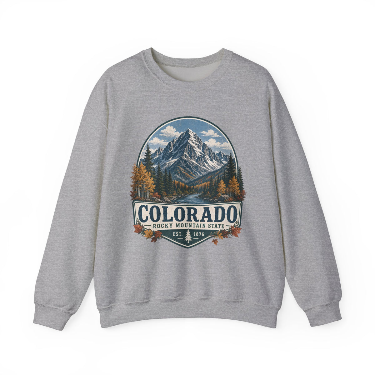 Colorado Mountain Sweatshirt – Vintage Rocky Mountains Crewneck, Colorado Gift