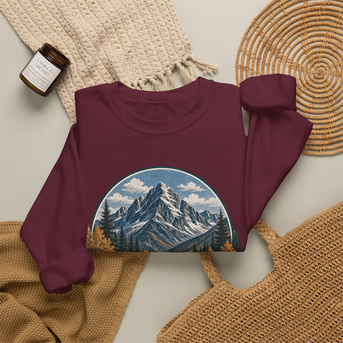 Colorado Mountain Sweatshirt – Vintage Rocky Mountains Crewneck, Colorado Gift