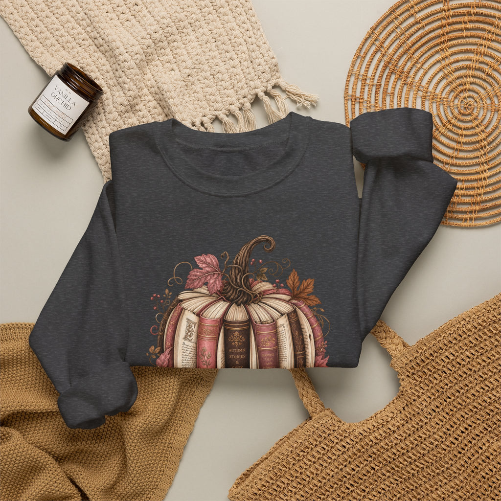 Vintage Pumpkin Sweatshirt, Patchwork Fall Crewneck, Coquette Autumn Pumpkin Sweater