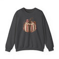 Vintage Pumpkin Sweatshirt, Patchwork Fall Crewneck, Coquette Autumn Pumpkin Sweater