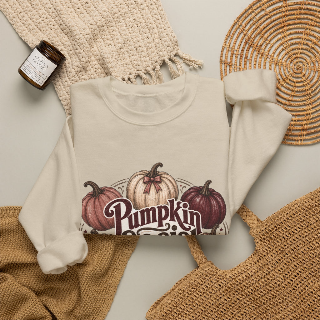 Pumpkin Social Club Sweatshirt, Vintage Fall Pumpkin Crewneck, Leopard & Gingham Autumn Graphic
