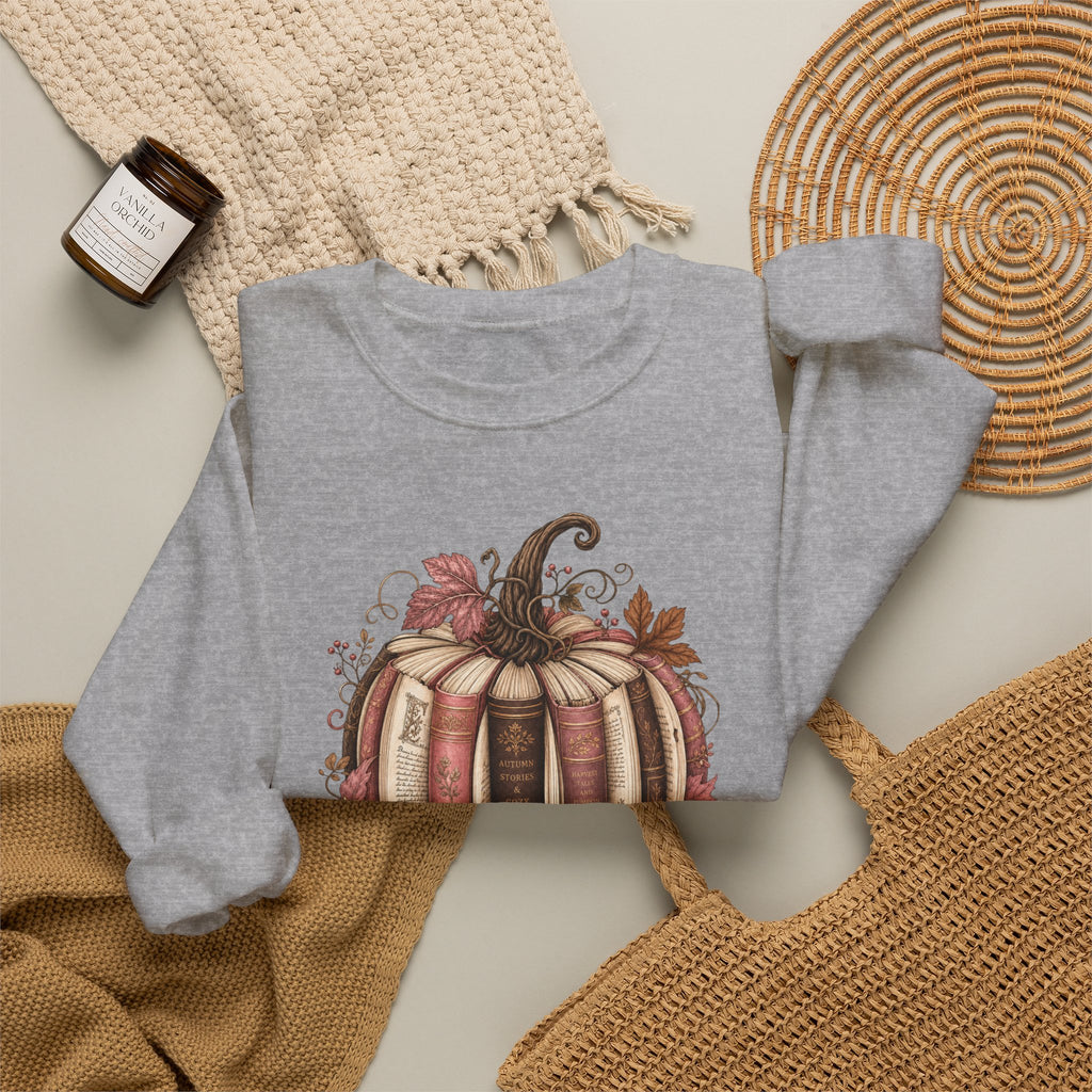 Vintage Pumpkin Sweatshirt, Patchwork Fall Crewneck, Coquette Autumn Pumpkin Sweater