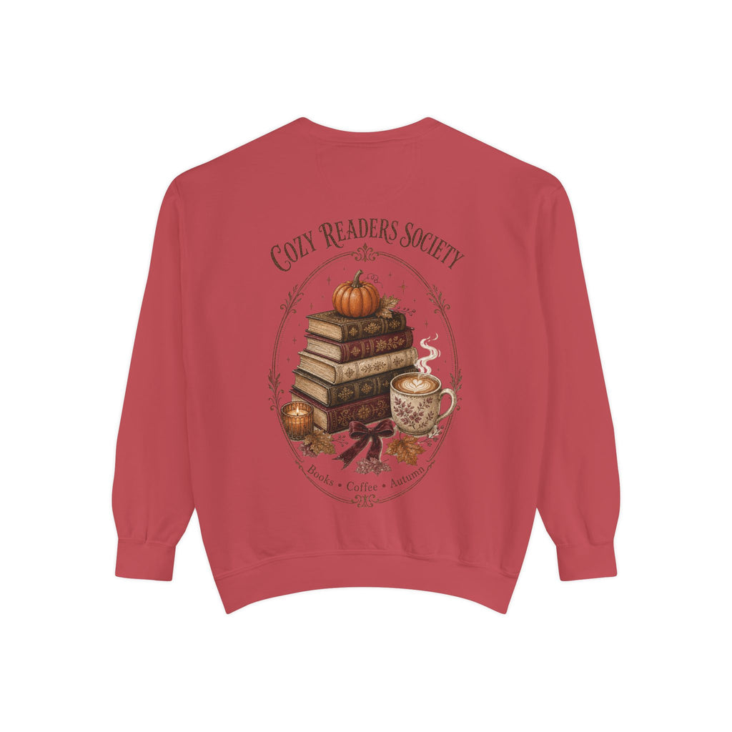 Cozy Readers Society Sweatshirt, Fall Book Lover Crewneck, Pumpkin Coffee Reading Sweatshirt
