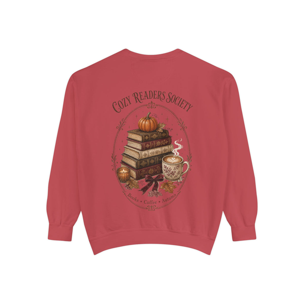 Cozy Readers Society Sweatshirt, Fall Book Lover Crewneck, Pumpkin Coffee Reading Sweatshirt