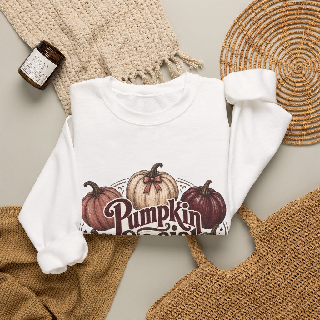 Pumpkin Social Club Sweatshirt, Vintage Fall Pumpkin Crewneck, Leopard & Gingham Autumn Graphic